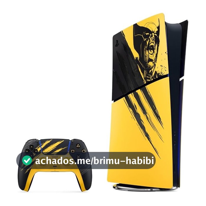 Console PlayStation 5 Sony Edição Digital Marvel's Wolverine Pacote de Edição Limitada, 825 GB, Amarelo - 1000056865