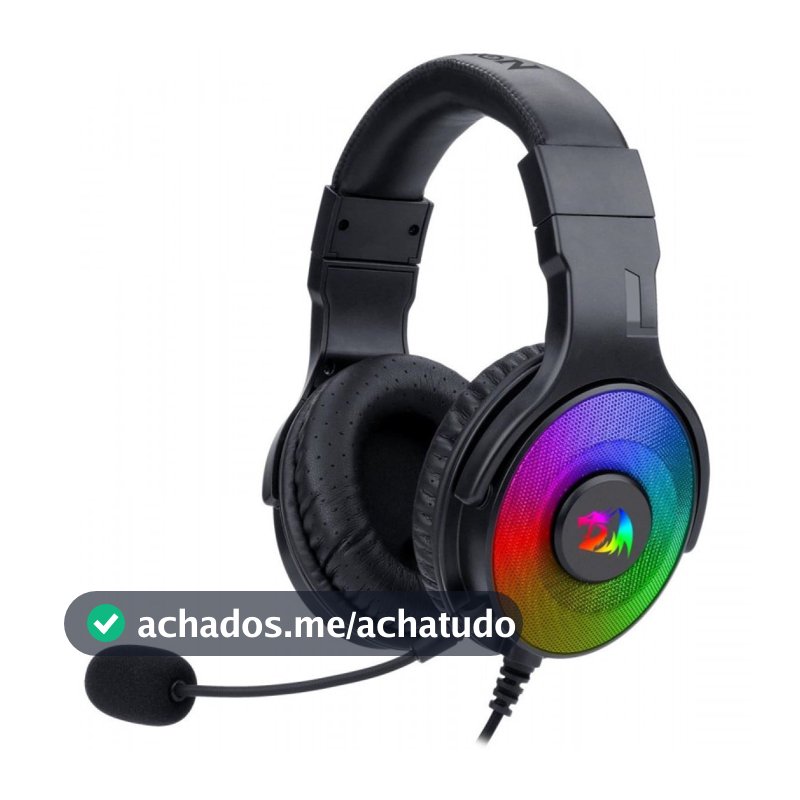 Headset Gamer Redragon Pandora 2, RGB, Microfone Destacável