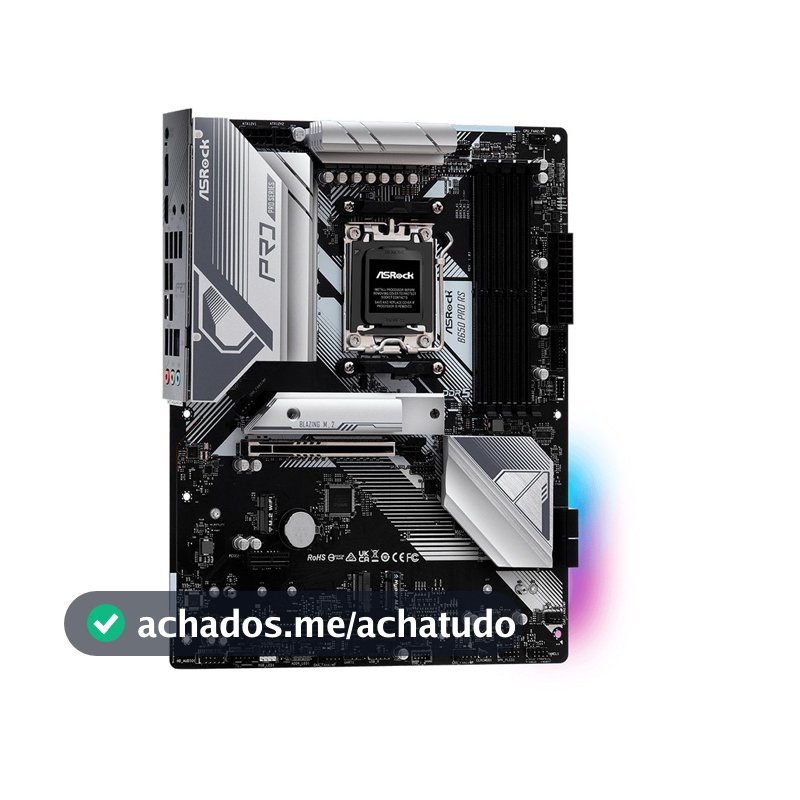 Placa-Mãe ASRock B650 Pro RS, Ryzen AM5 B650, ATX , DDR5 - 90-MXBL10-A0UAYZ