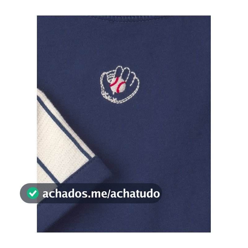 Conjunto curto bebê 3 peças listrado - Multicor