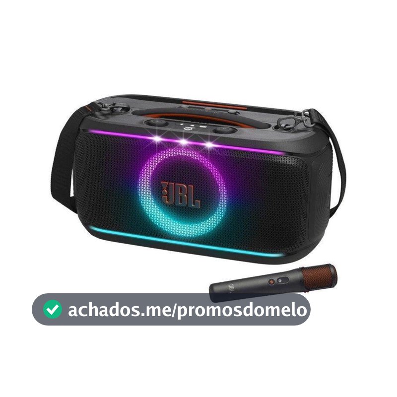 Caixa de Som Bluetooth JBL PartyBox On-the-Go 2 Plus - Preto