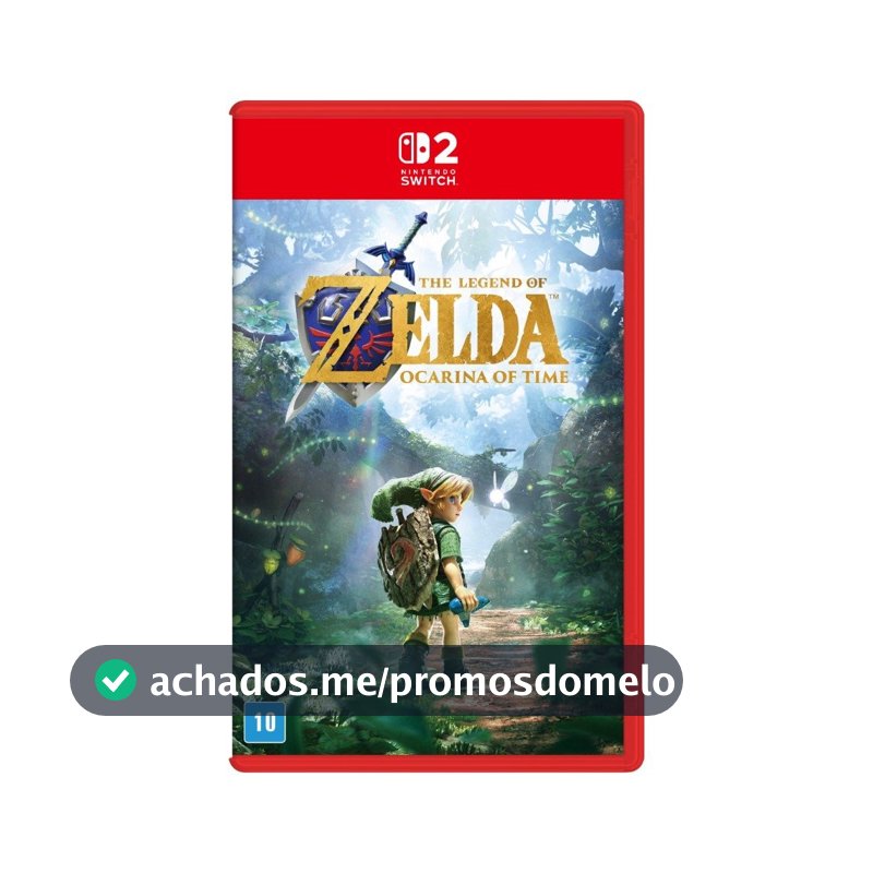 Jogo The Legend of Zelda: Ocarina of Time, Nintendo Switch 2, Edição Capa Normal Standard