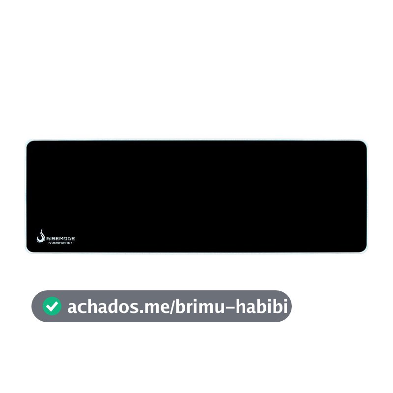 Mousepad Gamer Rise Mode Speed, Estendido (900x300mm), Costura Branca - RG-MP-06-ZW
