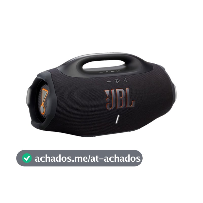Caixa de Som Bluetooth À Prova D'água Boombox 4 JBL, Preta - JBLBOOMBOX4BLKBR