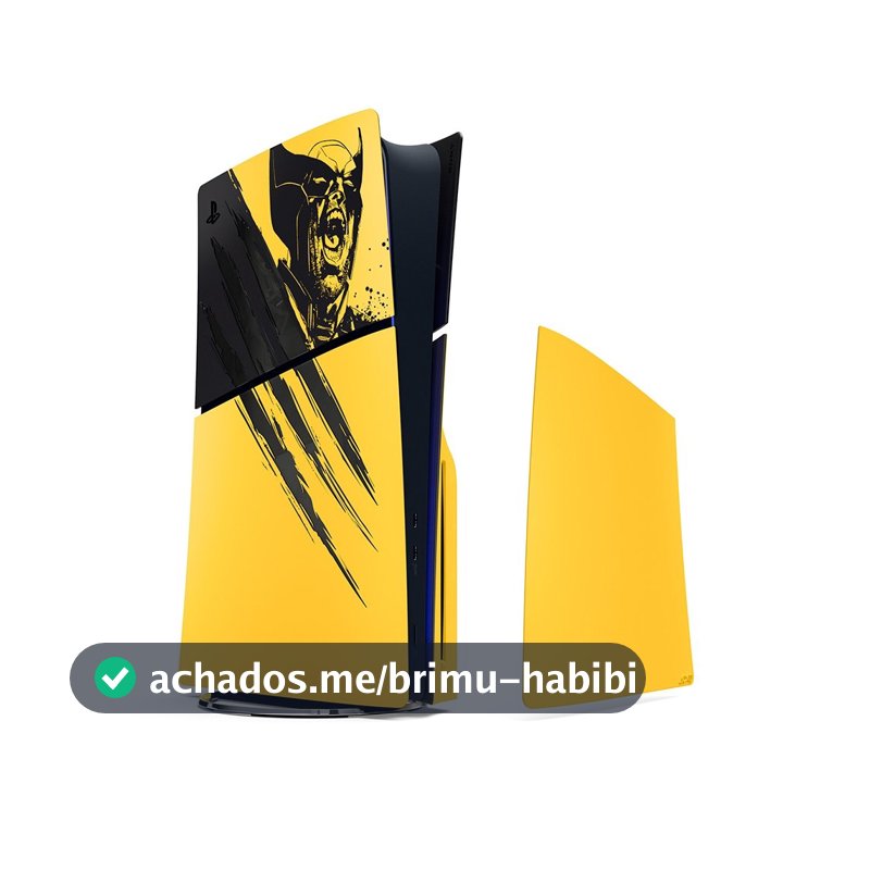 Tampa para Console PS5 Sony Marvel's Wolverine Edição Limitada, Amarelo - 1000056867