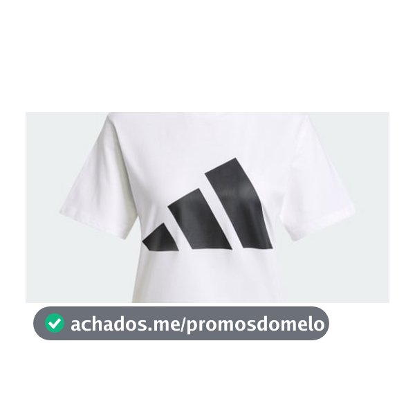 Camiseta Essentials de Algodão com Logotipo Grande - Branco adidas