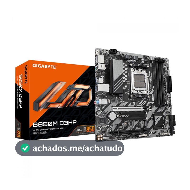 Placa-Mãe Gigabyte B850M D3HP B850 AM5 mATX DDR5
