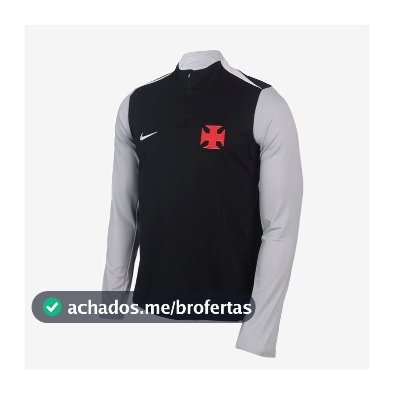 Blusão do Vasco Nike Treino 2026 com Meio Zíper - Masculino