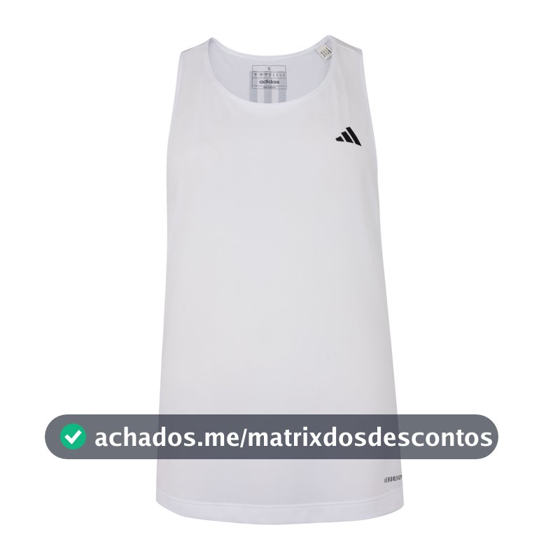 Camiseta Regata Feminina adidas Own The Run 3 Listras em Promoção