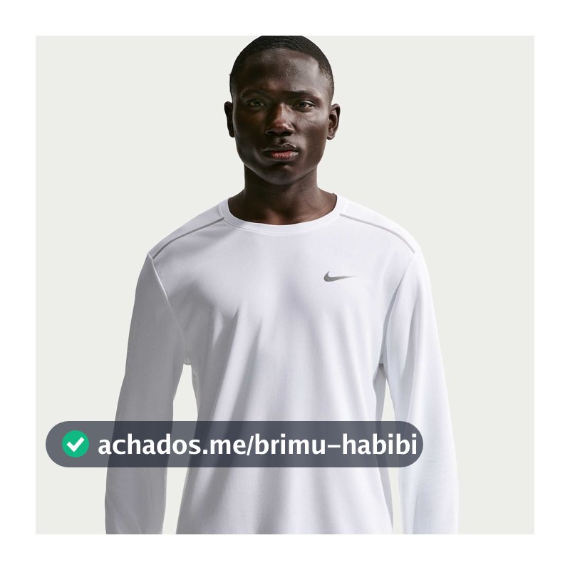 Camiseta Dri-FIT Nike Manga Longa UV Miler Masculina