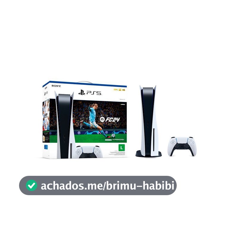 Playstation 5 So00010 825gb Controle Sem Fio Fc 24 Ea Sports Sony Branco