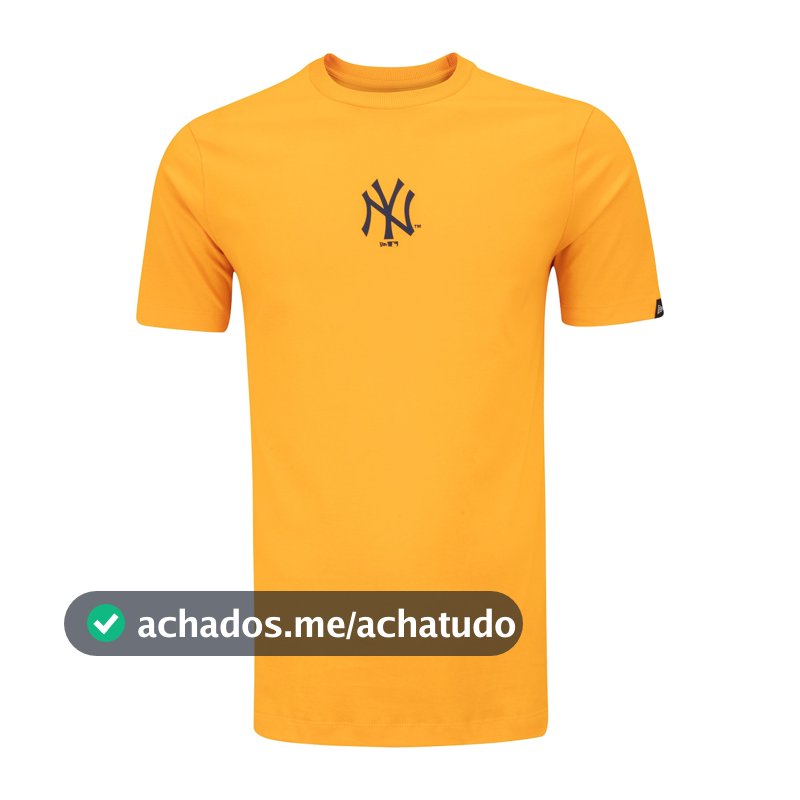 Camiseta Manga Curta New Era New York Yankees MLB Exclusivo - Masculina em Promoção