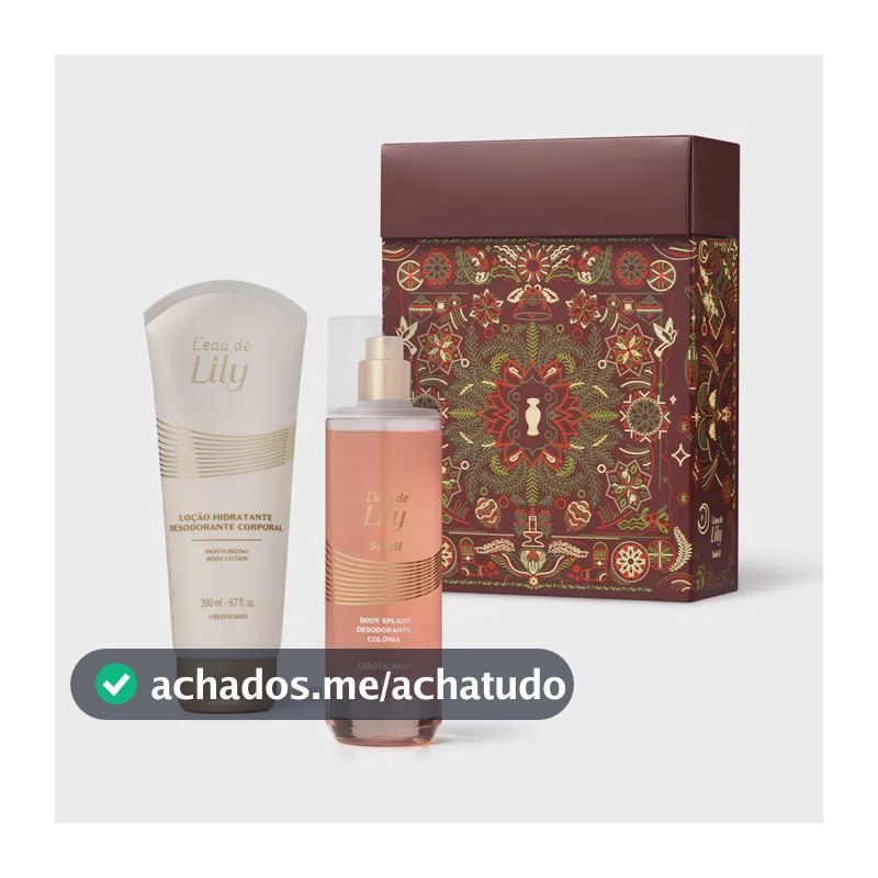 Kit Presente Natal L`eau de Lily Soleil (2 itens)