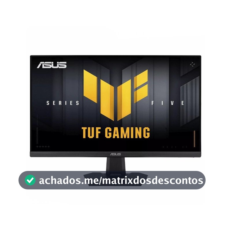 Monitor Gamer ASUS TUF 23.8", Full HD, 260Hz, 0.3ms, Fast IPS, VRR, G-Sync Comp, FreeSync Premium, HDR10, Som Integrado, Preto - VG249QM5F