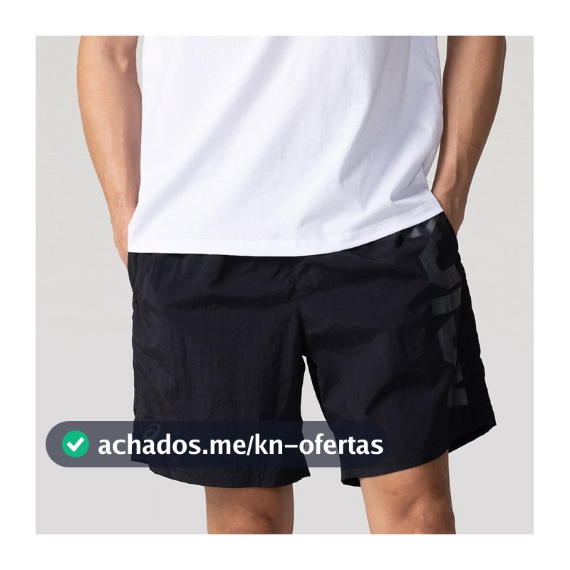 Bermuda Masculina ASICS Logo Estourado em Promoção