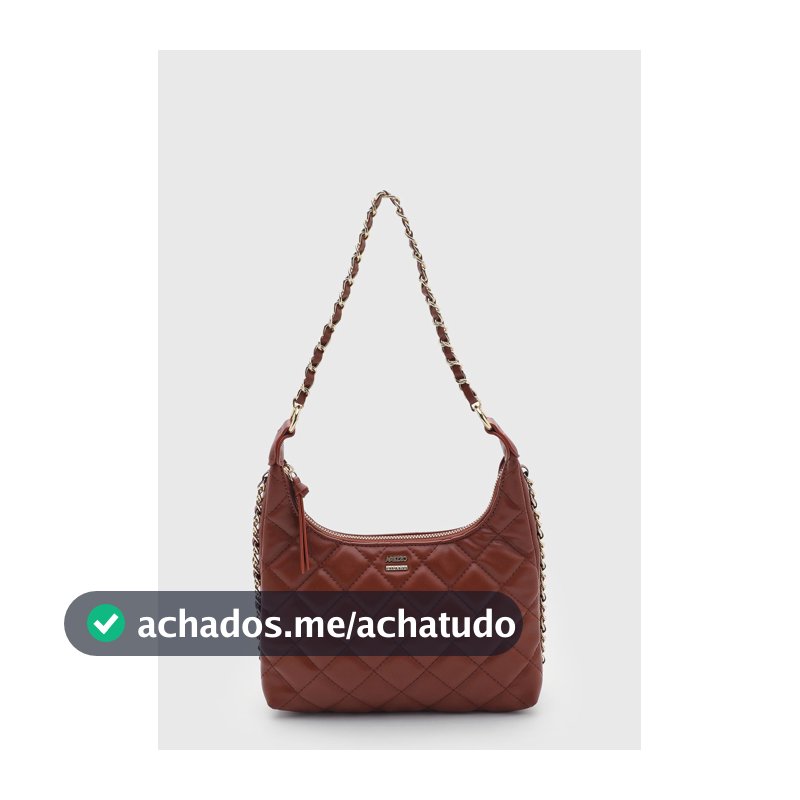 Bolsa Feminina Arezzo Matelassê Marrom
