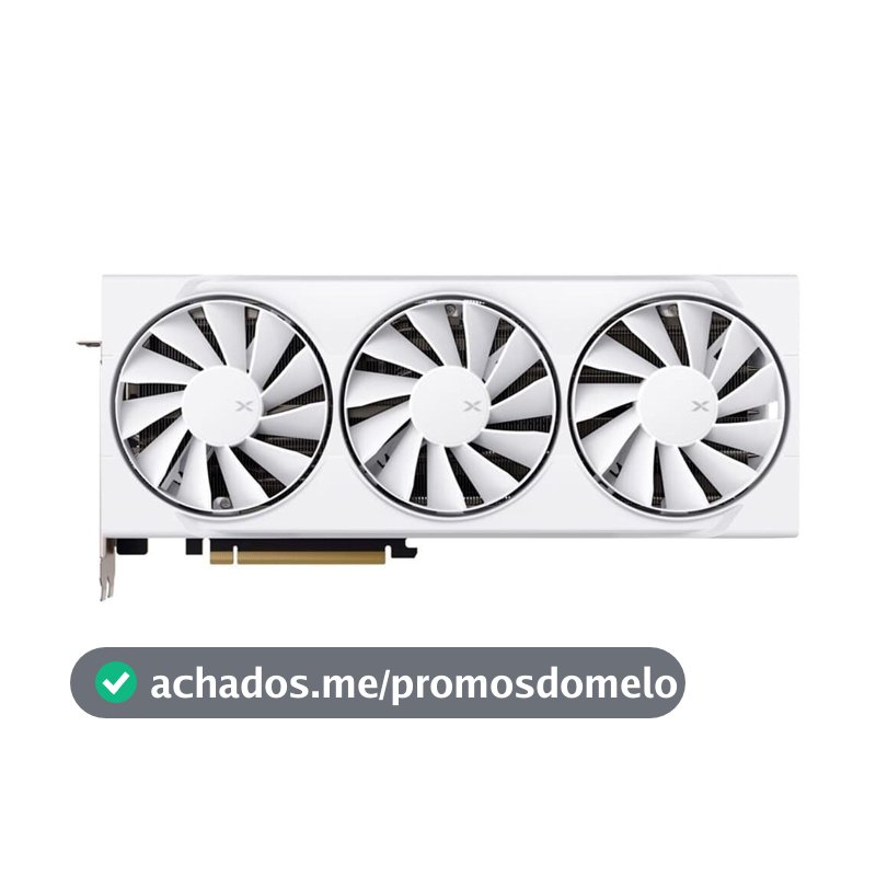 Placa de Vídeo XFX Swift RX 9070 XT WHITE TRIPLE FAN GAMING EDITION WITH AMD Radeon, 16GB, GDDR6, HDMI 3xDP, RDNA 4 - RX-97TSWF3W9