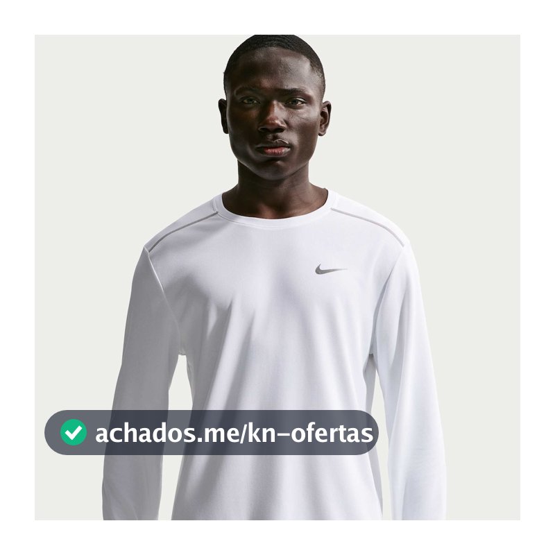 Camiseta Dri-FIT Nike Manga Longa UV Miler Masculina