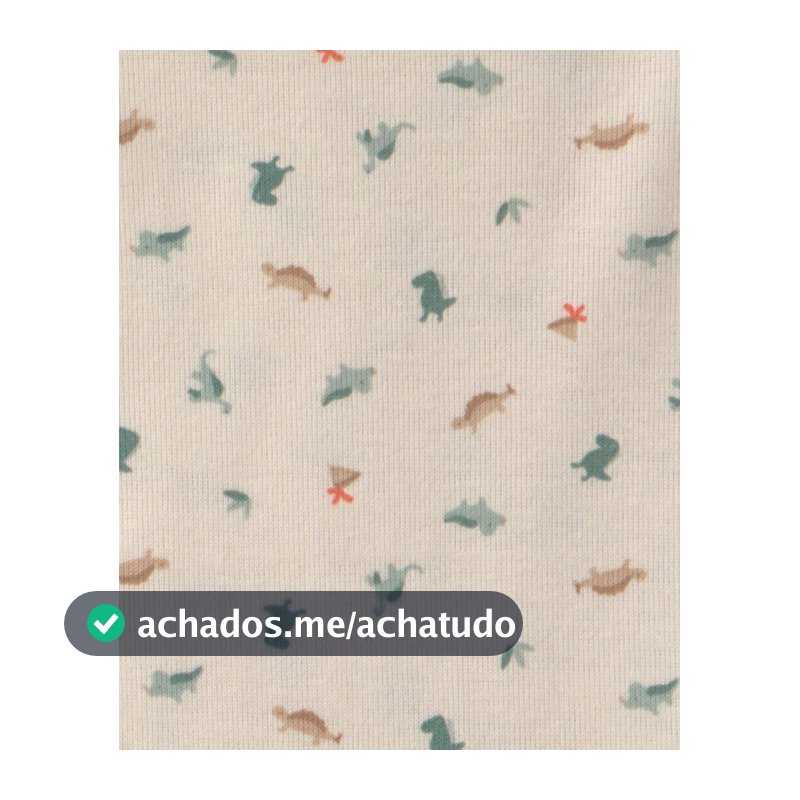 Conjunto longo bebê 3 peças estampado - Verde