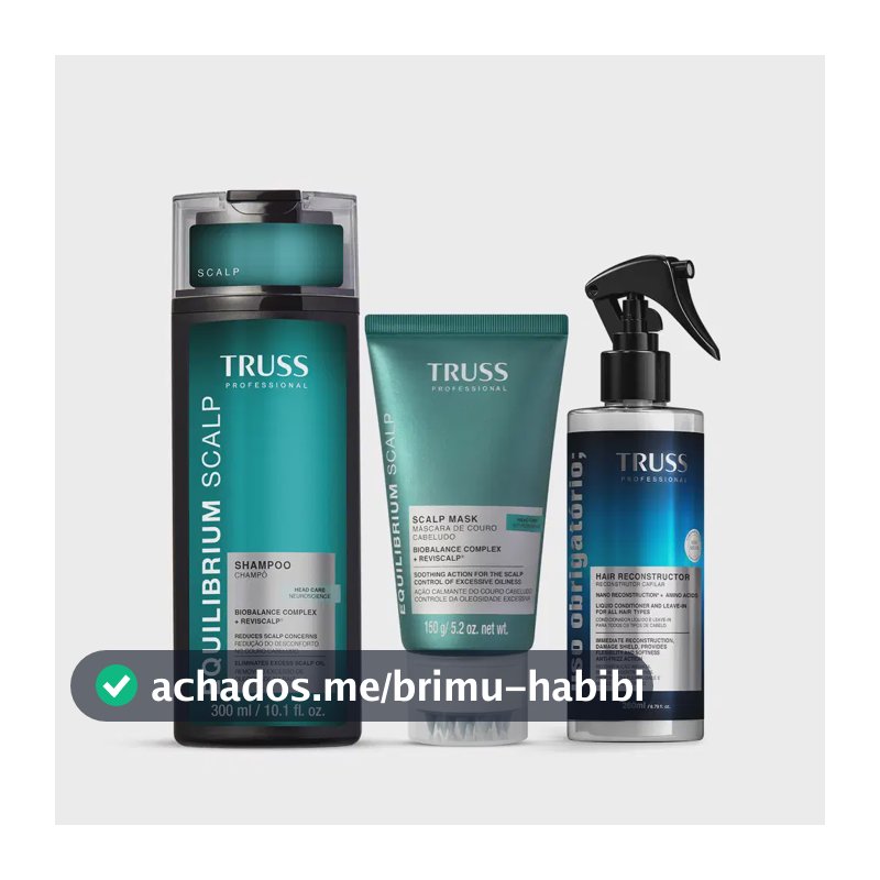 Kit TRUSS Equilibrium Scalp Uso Obrigatório; Trio