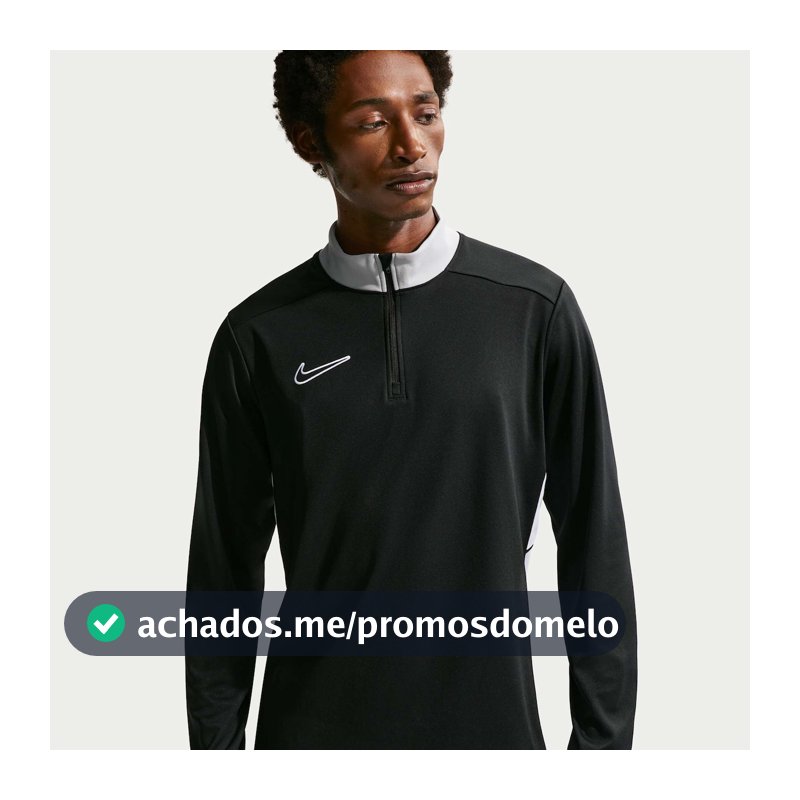Camiseta Dri Fit Nike Manga Longa Academy Masculina