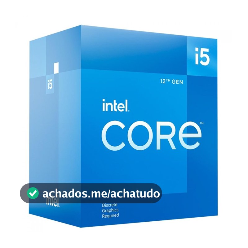Processador Intel i5 12400F 4.4GHz 6/12 LGA 1700