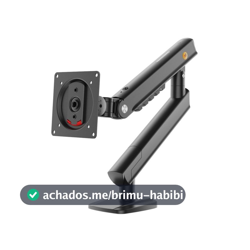 Suporte de Mesa Articulado para Monitor de 17" a 32" North Bayou, com Pistão a Gás, VESA, Preto - A5 NB