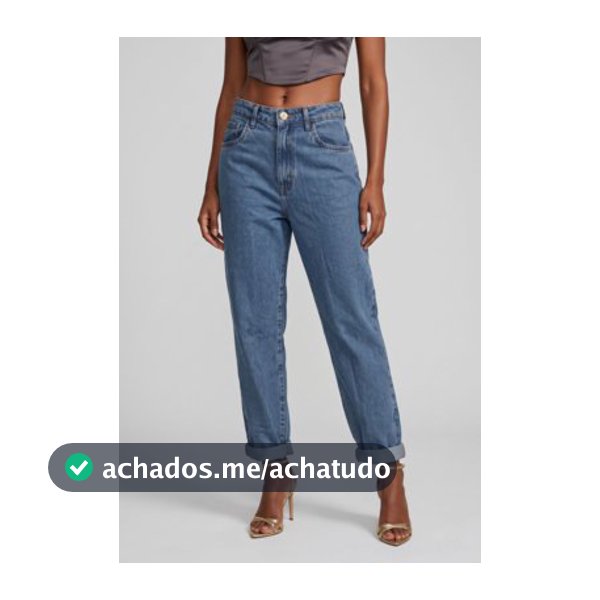 Calça Feminina Lança Perfume Mom Azul