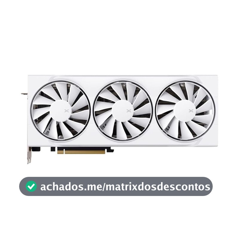 Placa de Vídeo XFX Swift RX 9070 XT WHITE TRIPLE FAN GAMING EDITION WITH AMD Radeon, 16GB, GDDR6, HDMI 3xDP, RDNA 4 - RX-97TSWF3W9