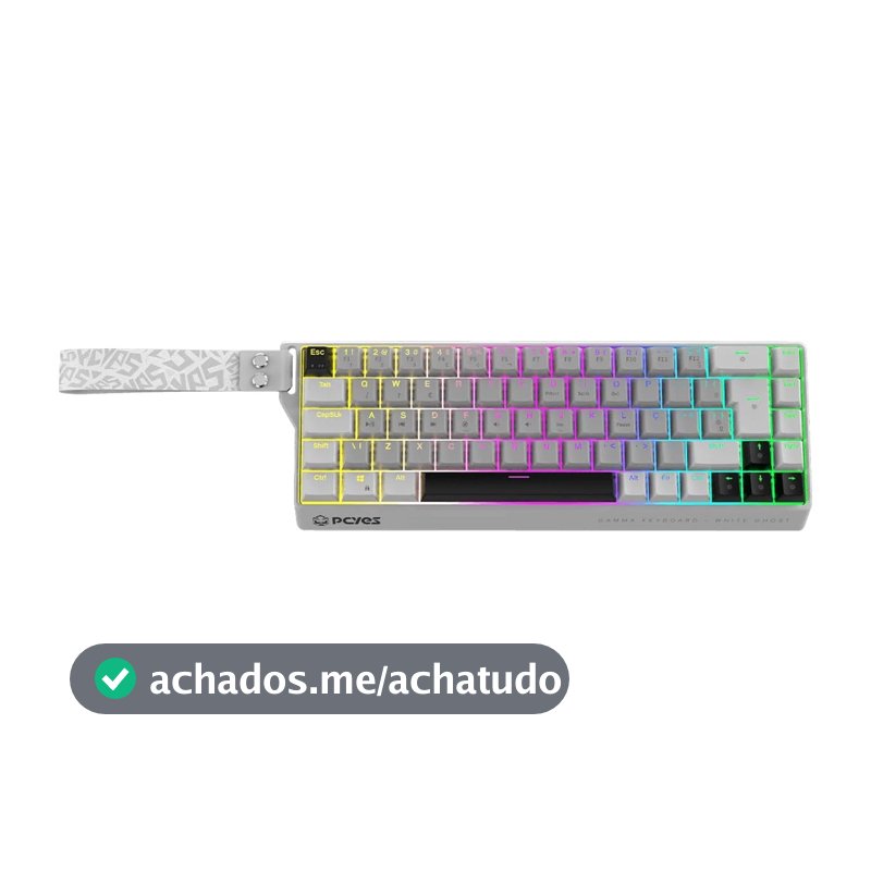 Teclado Magnético PCYes Gamma White Ghost RGB 8K