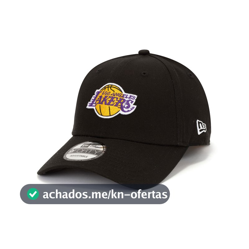 Boné Aba Curva do Los Angeles Lakers NBA New Era Basic Snapback  Adulto em Promoção