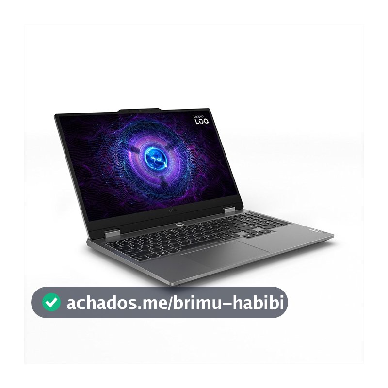 Notebook Gamer Lenovo LOQ 15IRX9, 15.6" Full HD 144Hz, Intel Core i5-13450HX, 16GB, 512GB SSD, NVIDIA RTX 4050, Linux - 83KHS00300