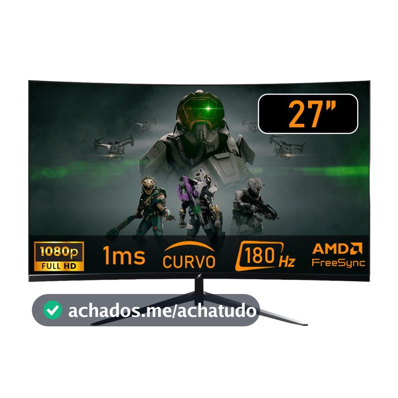 Monitor Gamer SuperFrame Precision 27" Curvo 180Hz