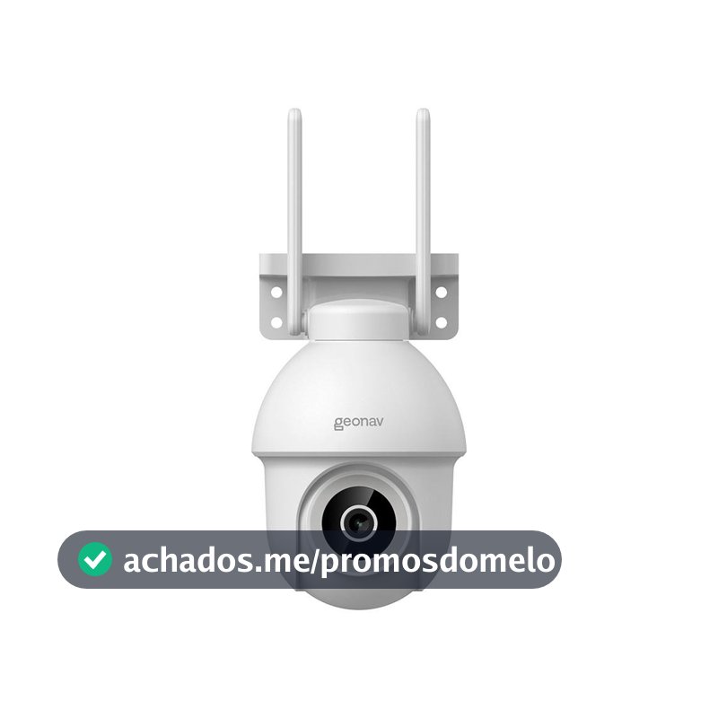 Câmera Inteligente Geonav Externa 360 Graus, PTZ, Wi-Fi WT