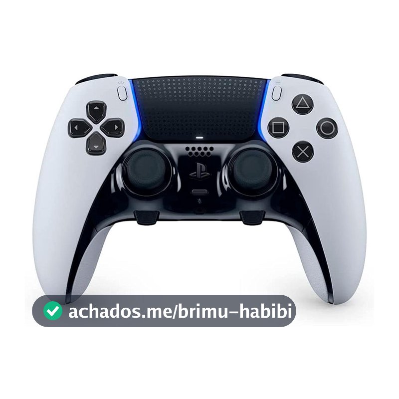 Controle Sony Dualsense Edge PS5, Sem Fio, Preto e Branco - CFI-ZCP1WY