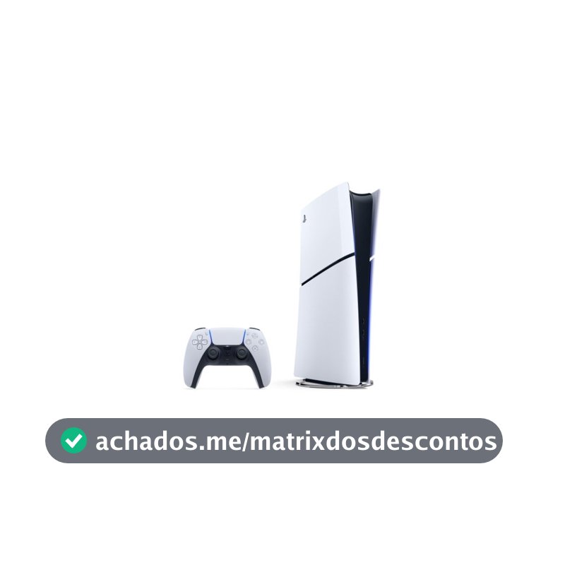 Console Sony PlayStation 5 Edição Digital Slim, SSD 825GB, Controle DualSense, Astro's Playroom, Branco - CFI 2114B