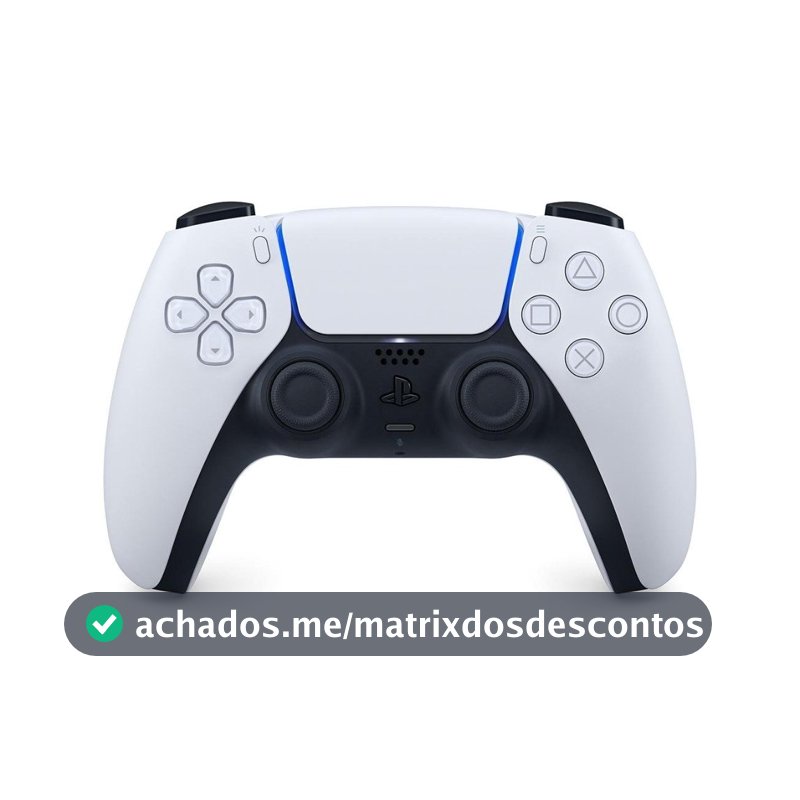 Controle Sem Fio Sony DualSense, PlayStation 5, Bluetooth, Branco - 3005767